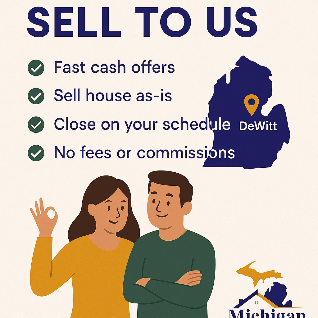 Why DeWitt homeowners sell to Michigan Trusted Homebuyers – stress-free, fast cash sales with no repairs or fees