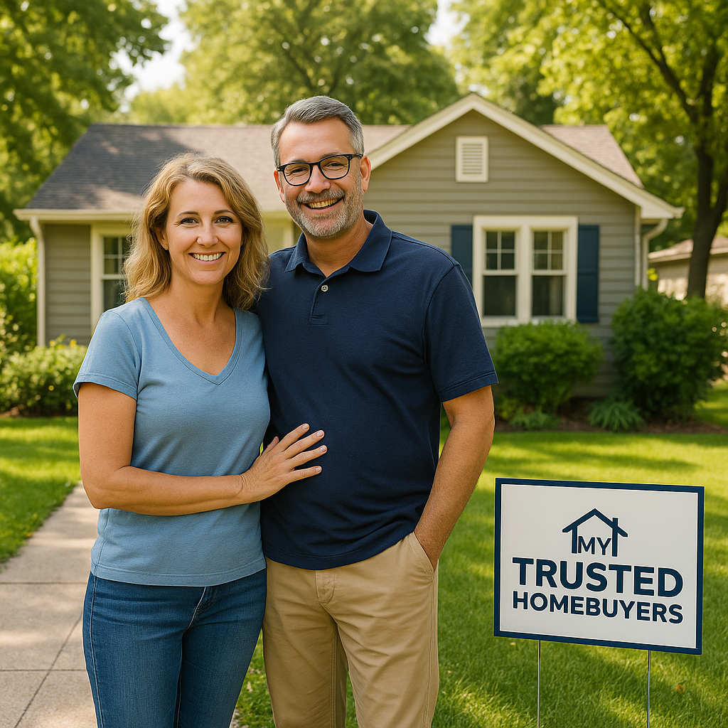 Happy Eaton Rapids homeowners after selling their house to My Trusted Homebuyers